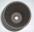 画像2: 硬質素焼き鉢　黒鉢　2.5号　10枚セット (2)